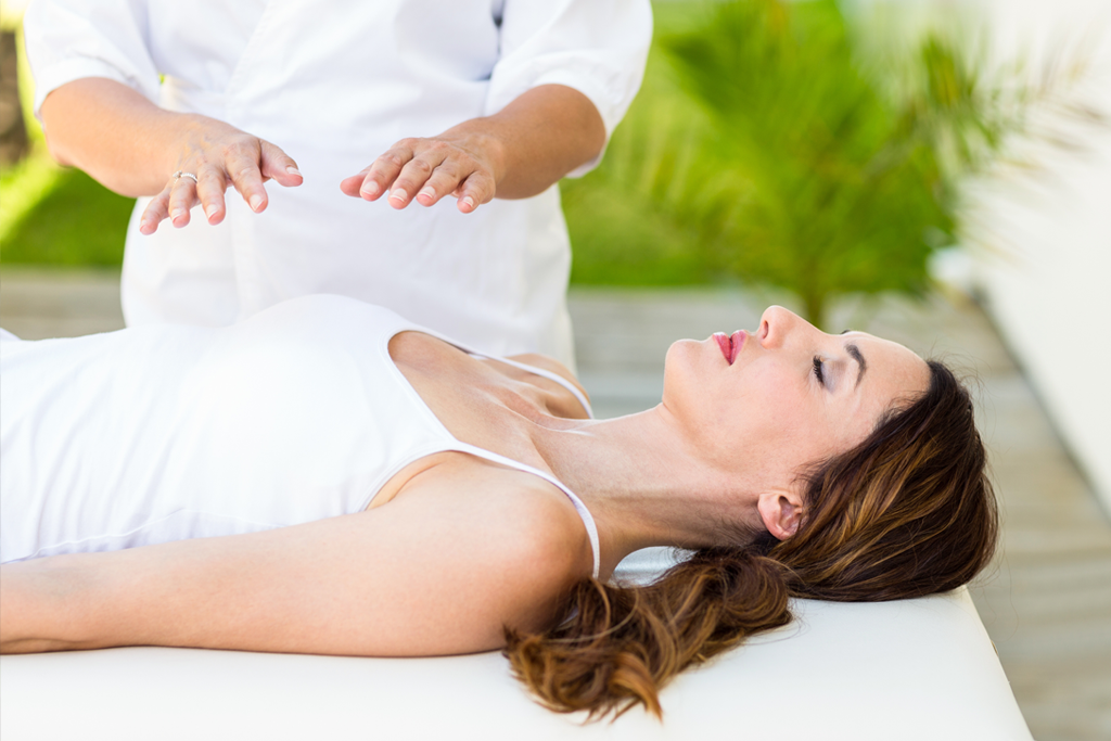 Momento di pratica e meditazione Reiki